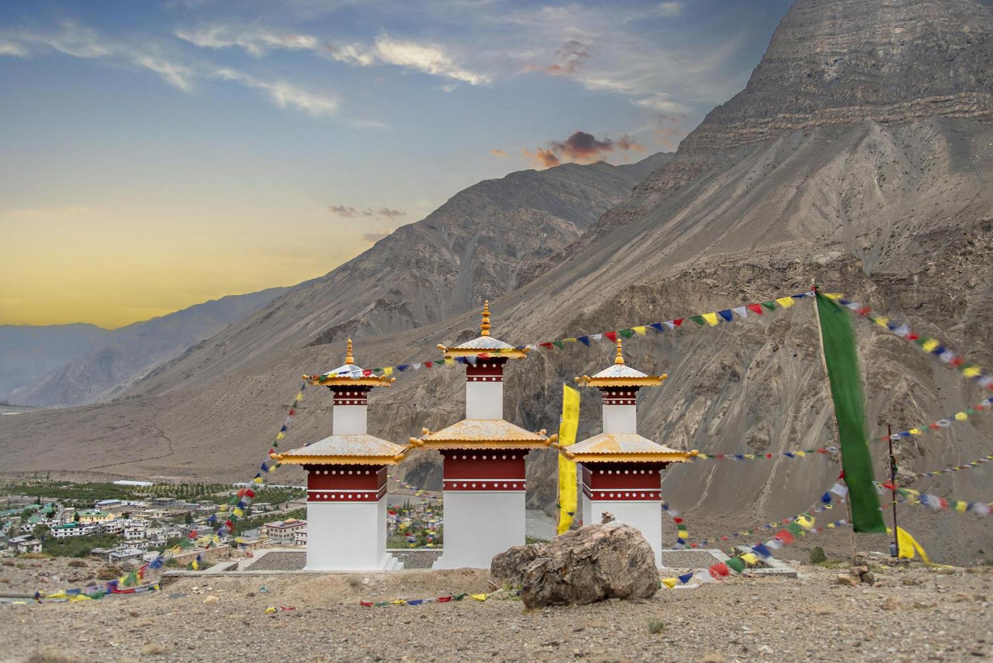 Echor Mud Huts Tabo, Spiti Valley Kaza Buitenkant foto